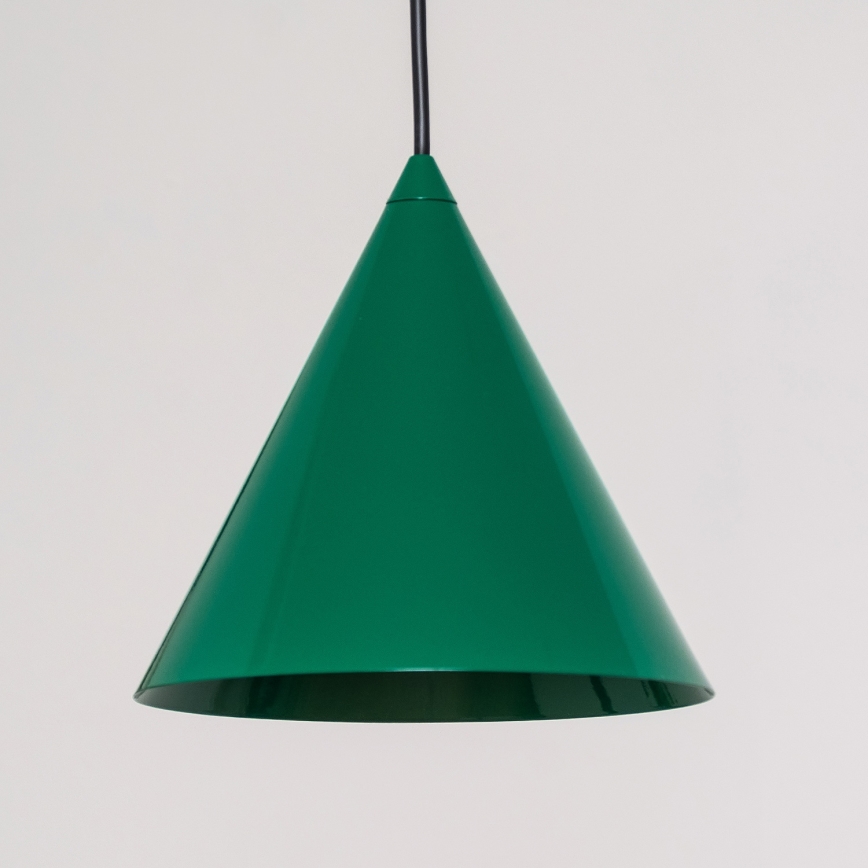 Suspension sur câble ETNA 1xE27/15W/230V Ø 18,5 cm, vert