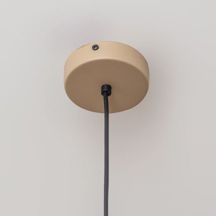 Suspension sur câble ETNA 1xE27/15W/230V Ø 25 cm beige