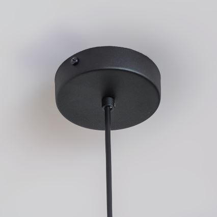 Suspension sur câble ETNA 1xE27/15W/230V Ø 25 cm noire