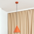 Suspension sur câble ETNA 1xE27/15W/230V Ø 25 cm orange