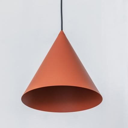 Suspension sur câble ETNA 1xE27/15W/230V Ø 25 cm orange
