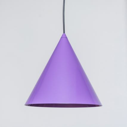Suspension sur câble ETNA 1xE27/15W/230V Ø 25 cm violet