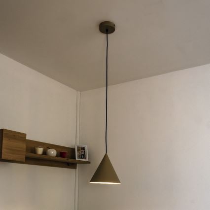 Suspension sur câble ETNA II, 1x E27, 15 W, 230 V, Ø 18,5 cm, beige