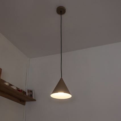 Suspension sur câble ETNA II, 1x E27, 15 W, 230 V, Ø 18,5 cm, beige