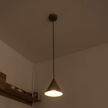 Suspension sur câble ETNA II, 1x E27, 15 W, 230 V, Ø 18,5 cm, beige