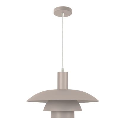 Suspension sur câble FERRO 1xE27/15W/230V, gris