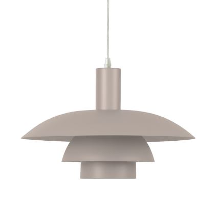 Suspension sur câble FERRO 1xE27/15W/230V, gris