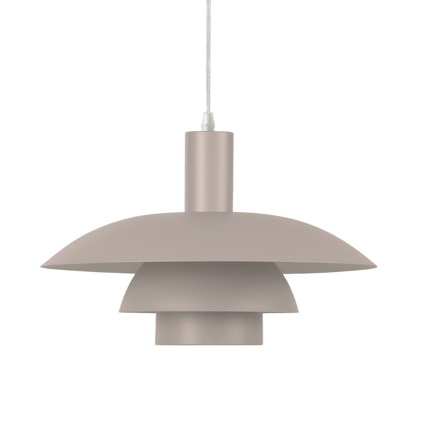 Suspension sur câble FERRO 1xE27/15W/230V, gris