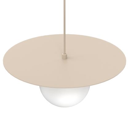 Suspension sur câble FLAT 1xE27/15W/230V beige