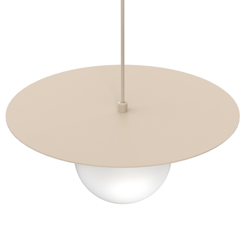 Suspension sur câble FLAT 1xE27/15W/230V beige
