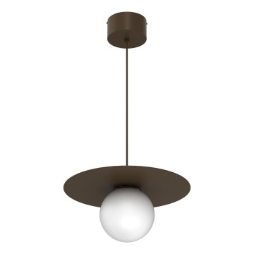Suspension sur câble FLAT 1xE27/15W/230V brun