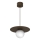 Suspension sur câble FLAT 1xE27/15W/230V brun