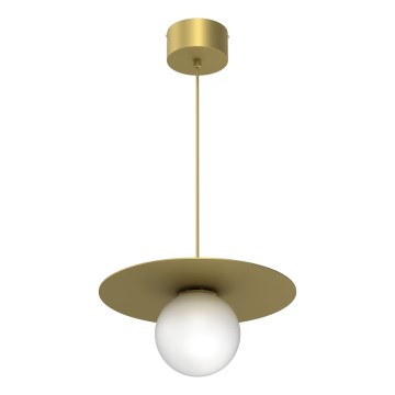 Suspension sur câble FLAT 1xE27/15W/230V dorée