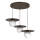 Suspension sur câble FLAT 3xE27/15W/230V marron