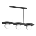 Suspension sur câble FLAT 3xE27/15W/230V, noir