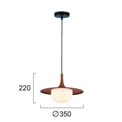 Suspension sur câble FRED 1xG9/10W/230V marron