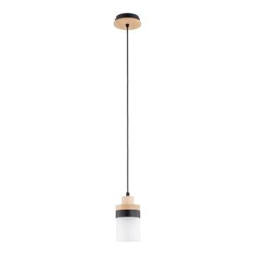 Suspension sur câble FRONY 1xE27/15W/230V noir/beige