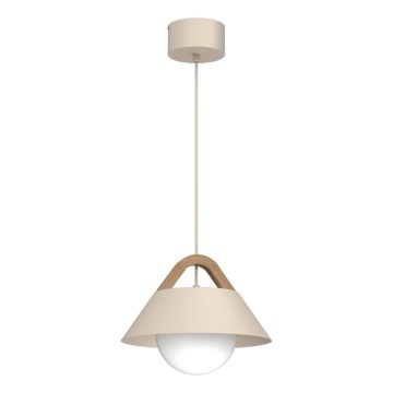 Suspension sur câble FUNDA 1xE27/15W/230V beige