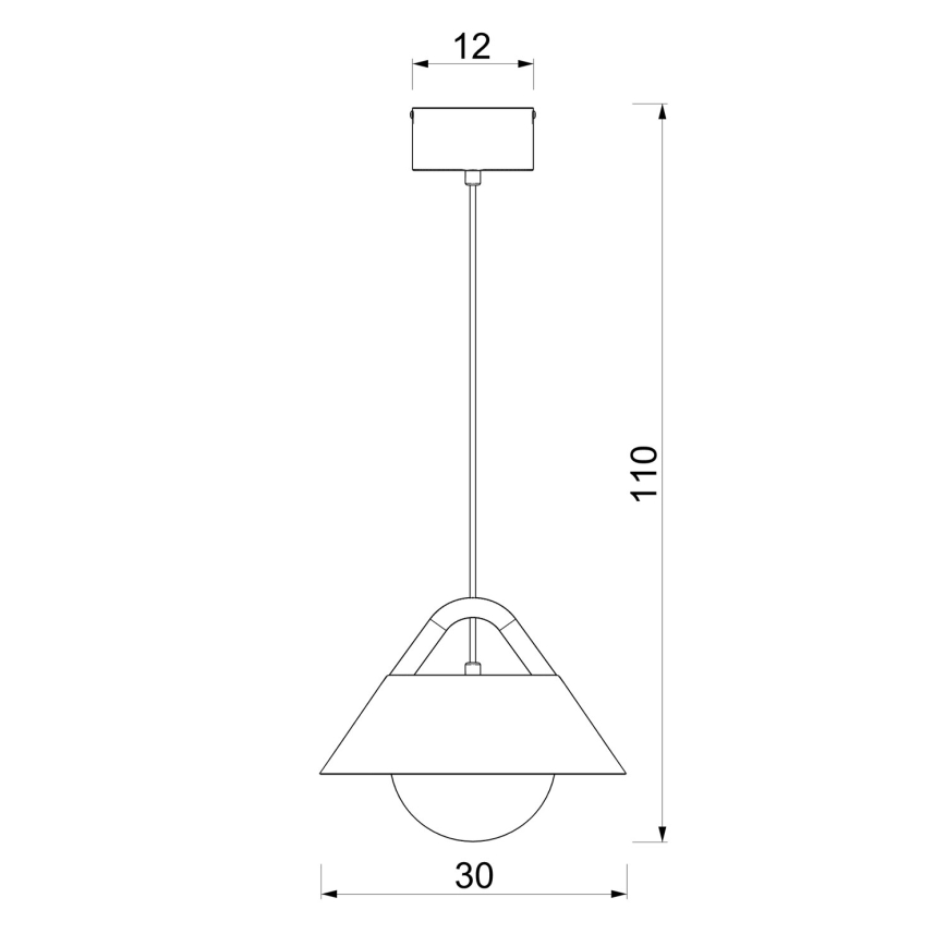 Suspension sur câble FUNDA 1xE27/15W/230V beige
