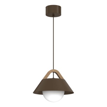 Suspension sur câble FUNDA 1xE27/15W/230V, marron