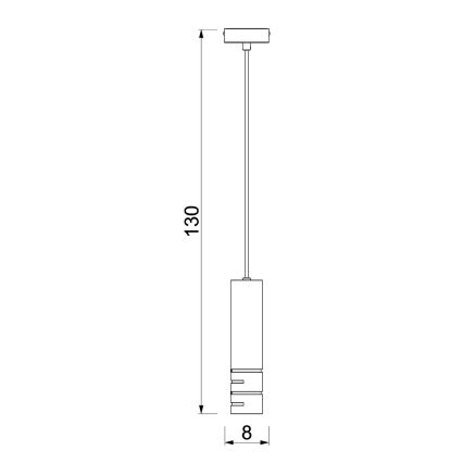 Suspension sur câble FUNDA 3xE27/15W/230V beige