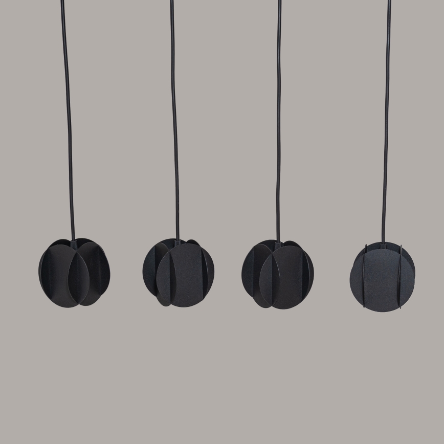 Suspension sur câble GAMBIT 4xGU10/10W/230V noire