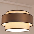 Suspension sur câble GRACE 1xE27/60W/230V Ø 40 cm, crème/gris