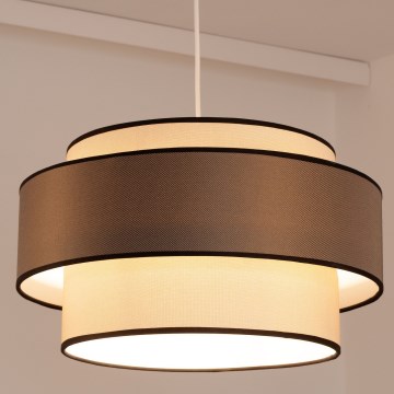 Suspension sur câble GRACE 1xE27/60W/230V Ø 40 cm, crème/gris