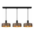 Suspension sur câble HAKI 3xE27/60W/230V marron/noir
