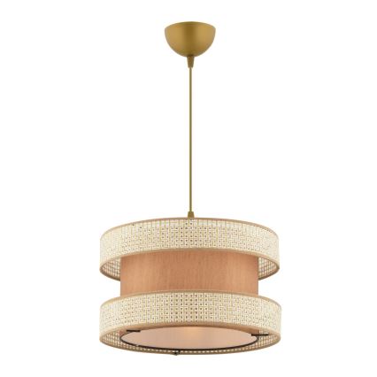 Suspension sur câble HALO 1xE27/60W/230V beige/crème
