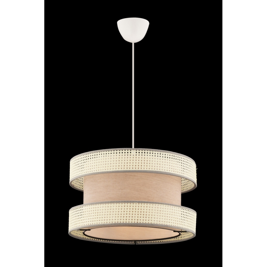 Suspension sur câble HALO 1xE27/60W/230V beige/crème