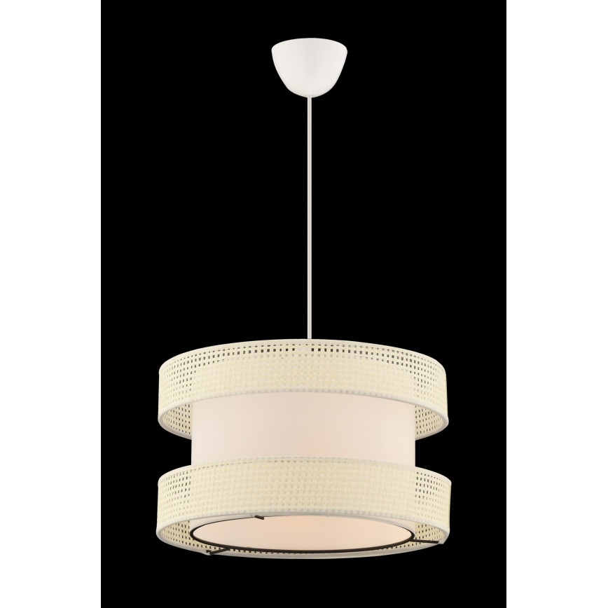 Suspension sur câble HALO 1xE27/60W/230V coloris crème