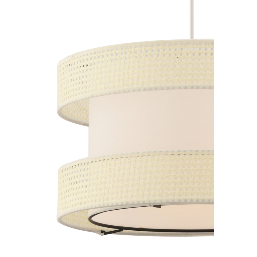 Suspension sur câble HALO 1xE27/60W/230V coloris crème