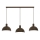 Suspension sur câble HANDA 3xE27/15W/230V marron
