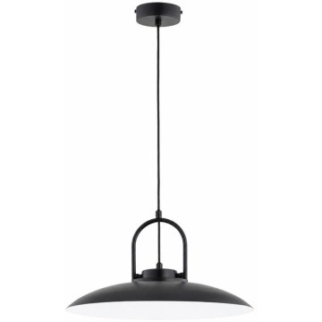 Suspension sur câble HATTORI 1xE27/15W/230V noire
