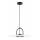 Suspension sur câble HATTORI 1xGX53/15W/230V noire
