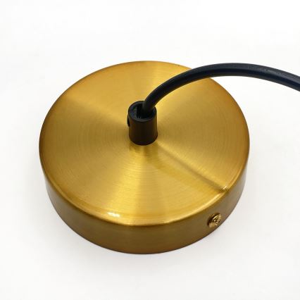 Suspension sur câble HECTOR 1xE27/15W/230V blanc/laiton diam. 30 cm