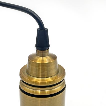 Suspension sur câble HECTOR 1xE27/15W/230V blanc/laiton Ø 20 cm