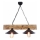 Suspension sur câble HEPSI 2xE27/40W/230V, finition sapin / noyer