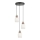 Suspension sur câble HILDA 3xE14/40W/230V noir/marron