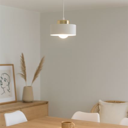 Suspension sur câble IGNIA 1xE27/60W/230V blanche