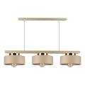 Suspension sur câble IGNIA 3xE27/60W/230V beige