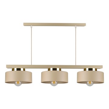 Suspension sur câble IGNIA 3xE27/60W/230V taupe