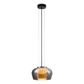 Suspension sur câble INSIEME 1xGX53/10W/230V Ø 35 cm noir fumé