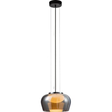 Suspension sur câble INSIEME 1xGX53/10W/230V Ø 35 cm noir fumé