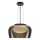 Suspension sur câble INSIEME 1xGX53/10W/230V Ø 38 cm noir fumé