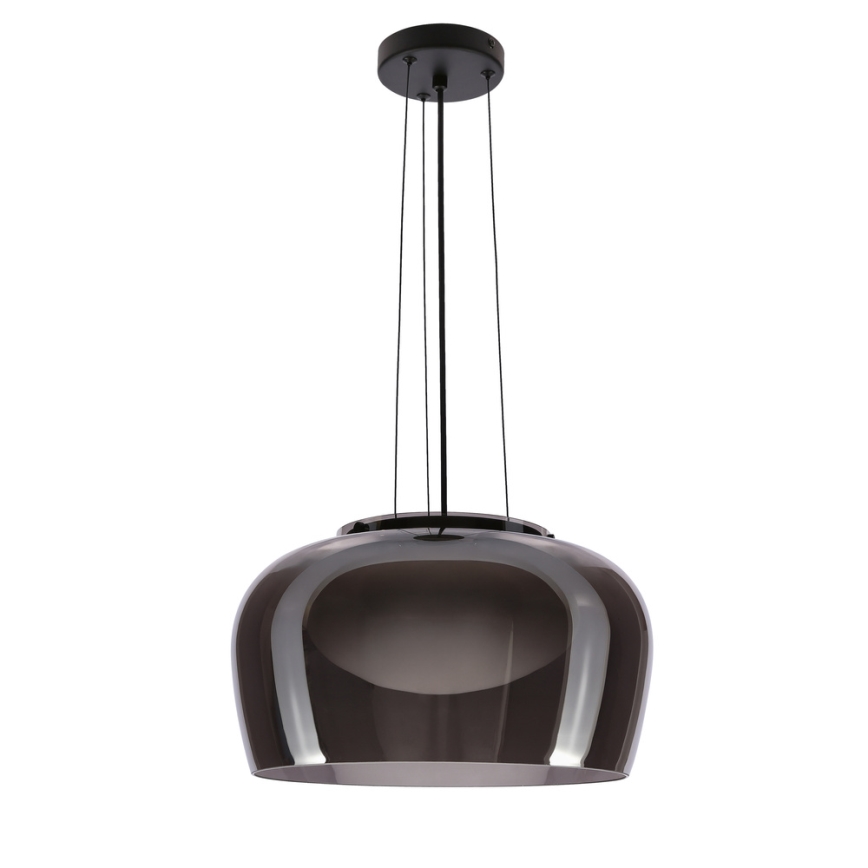 Suspension sur câble INSIEME 1xGX53/10W/230V Ø 38 cm noir fumé