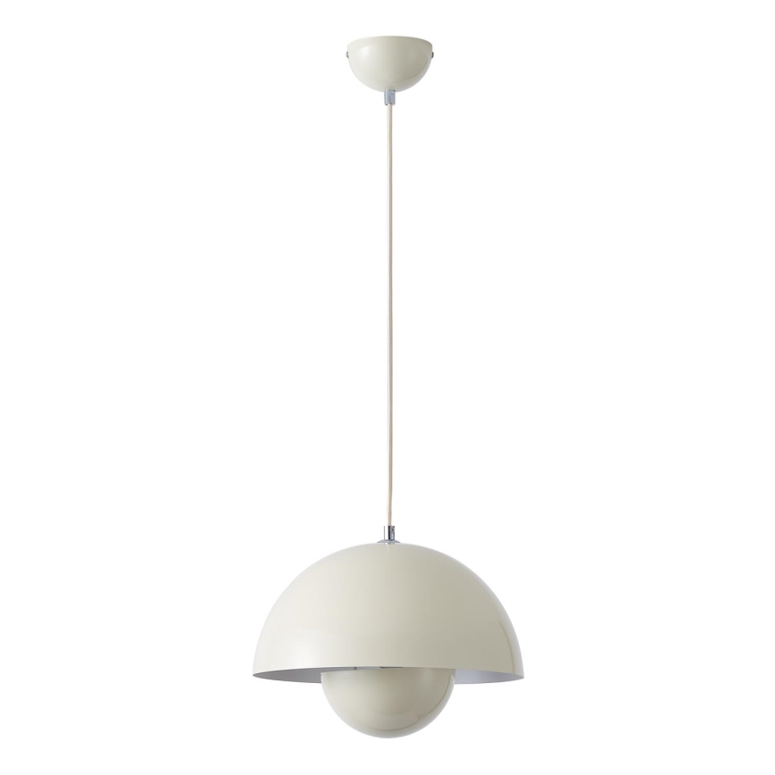 Suspension sur câble JARDEN 1xE27/15W/230V, crème