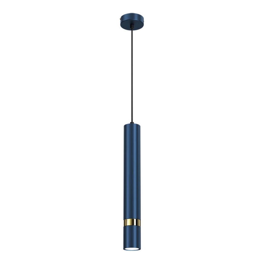 Suspension sur câble JOKER 1xGU10/25W/230V bleu/doré