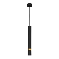 Suspension sur câble JOKER 1xGU10/25W/230V noir/doré